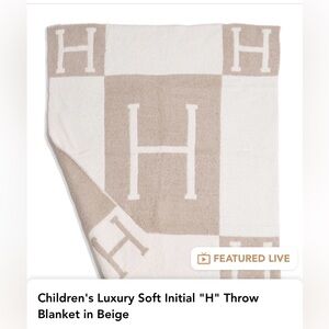 ComfyLuxe Children’s “H” blanket
